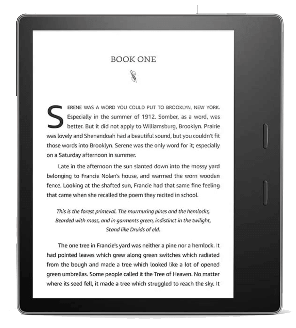 kindle with page turner buttons for traveling seniors