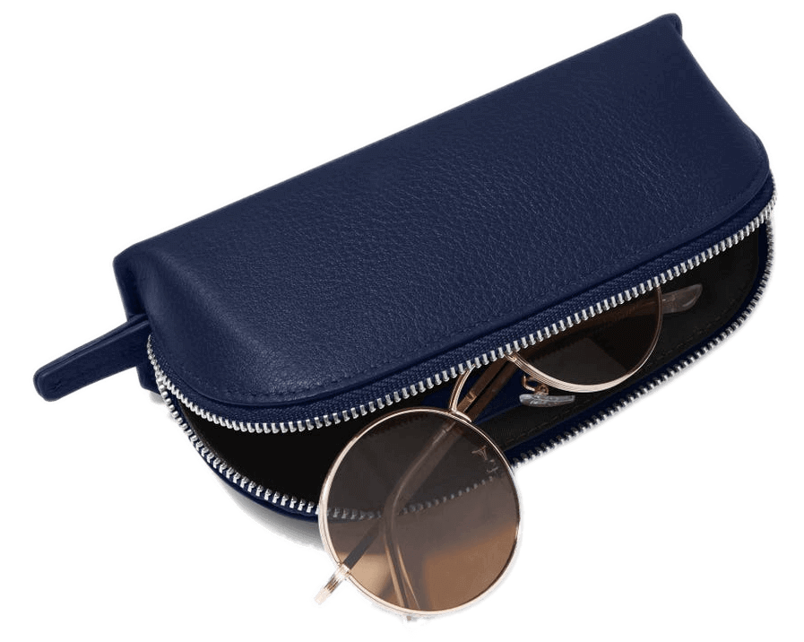 leatherology zip sunglass case