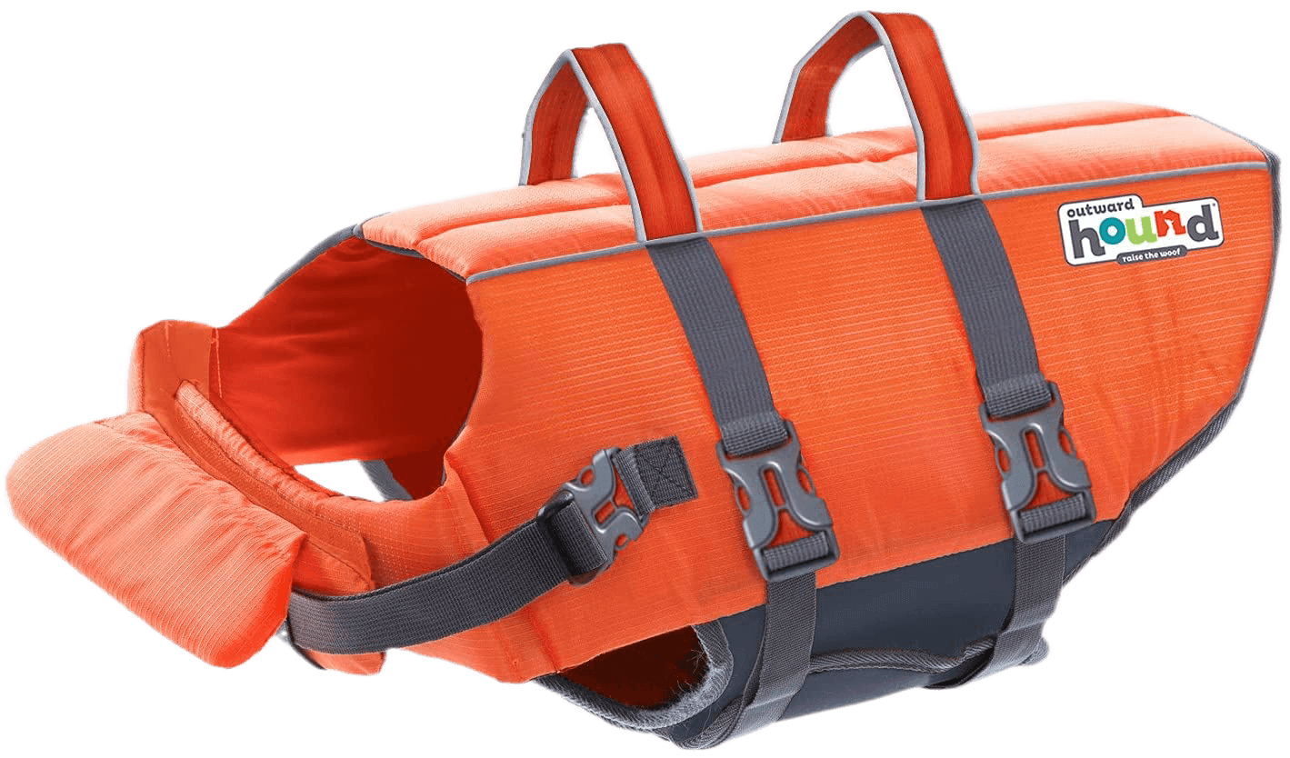 Outward Hound Granby Splash Orange Dog Life Jacket dog travel accessories