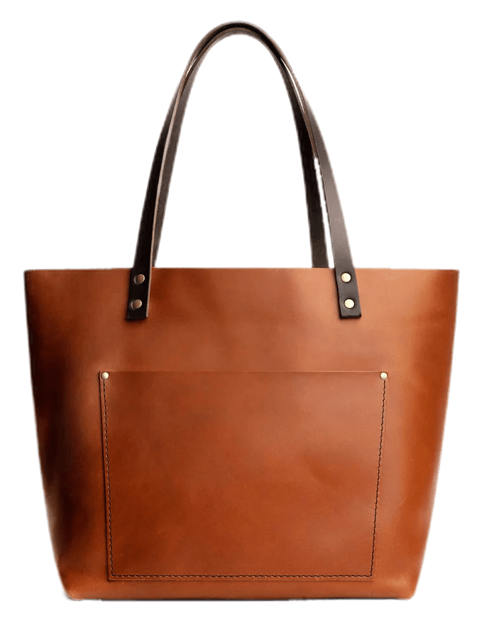 portland honey classic medium leather tote bag