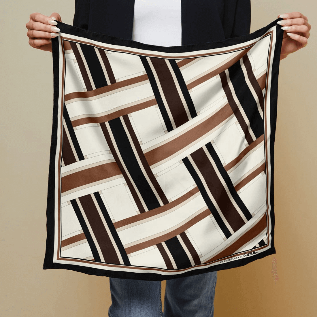 leatherology silk scarf travel accessories