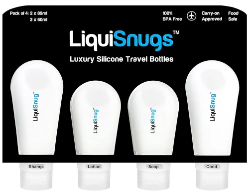 LiquiSnugs Silicone Travel Bottles