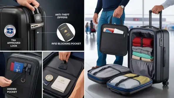 Security international luggage