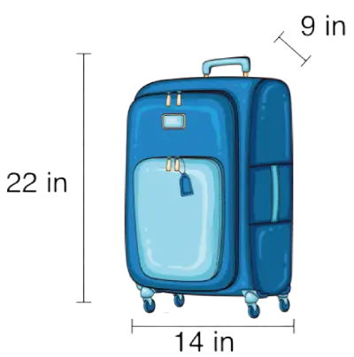 measuring carryon luggage