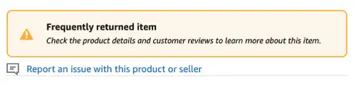 Amazon Warning