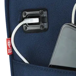 TPRC Under Seat Carry-on Luggage with USB