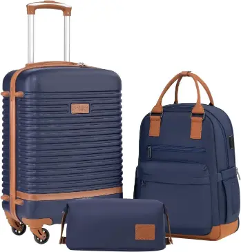 Coolife Suitcase Set 3 Piece Luggage Set travel gifts for seniors
