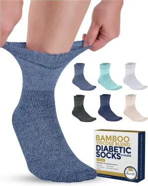 Pembrook Bamboo Viscose Diabetic Socks