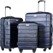 Coolife Luggage 3 Piece Set for a family trip