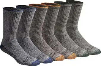 Dickies Men's Dri-Tech Original Moisture Control Crew Socks,