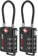 Forge TSA Approved Cable Luggage Locks spring break