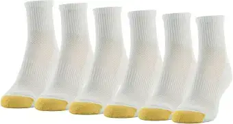GOLDTOE Women's Half Cushion Sport Quarter Socks