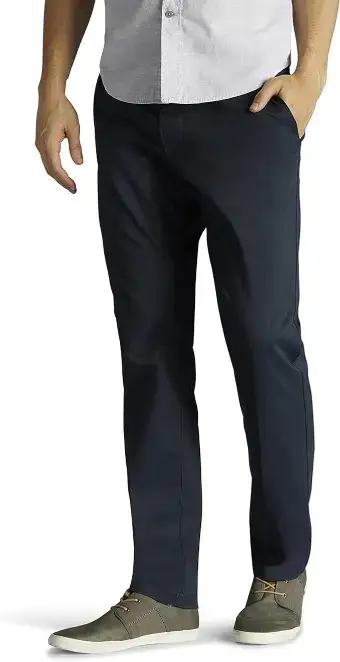 Lee Men's Extreme Motion Flat Front Slim Straight Pant Men Spring Essentials