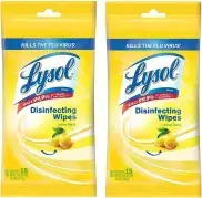 Lysol Disinfecting Wipes To-Go Pack hotel travel essentials