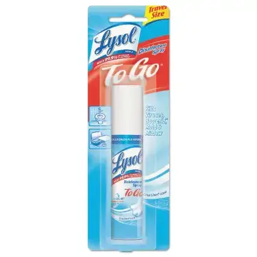Lysol To Go Disinfectant Spray hotel travel essentials
