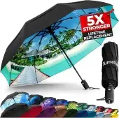 TUMELLA Strongest Windproof Travel Umbrella