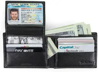 Timberland Men's Leather Passcase Security RFID Wallet Men Spring Essentials