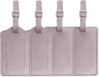Vigor Leather Luggage Tags 4 Pack