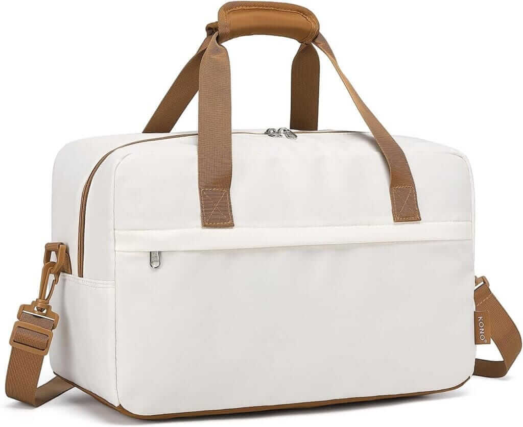kono travel duffel white