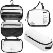 tripped Toiletry Bag Kit Set