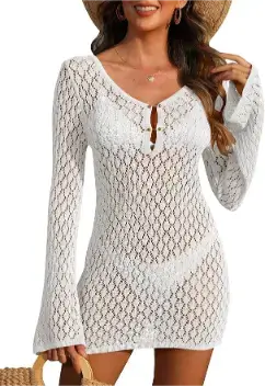 ANRABESS Women Swimsuit Crochet Cover