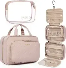 BAGSMART Toiletry Bag Hanging Travel Makeup Organizer (1)
