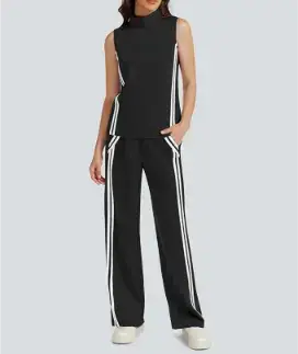 Casly Wide Leg Pants Stripes