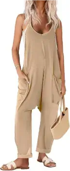 Ekouaer Womens Sleeveless Jumpsuit