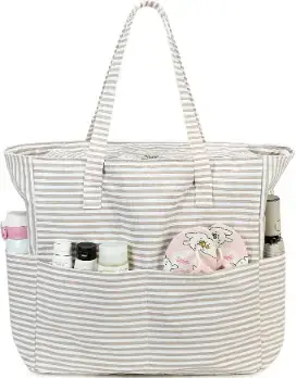 LEDAOU Beach Bag Waterproof Sandproof Women Tote