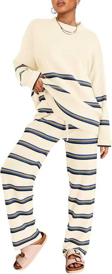 LILLUSORY 2 Piece Sets, Loungewear Wide Leg Set