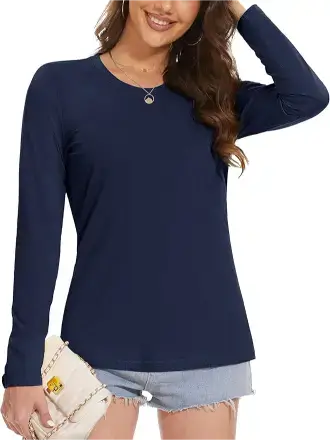 MAGCOMSEN Women's Long Sleeve T-Shirt