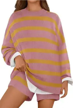 MEROKEETY Sweater Lounge Sets