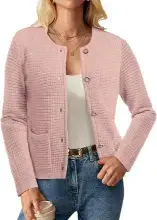 Urban CoCo Women's Open Front Cropped Cardigan Sweaters