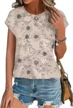 XIEERDUO Womens Tops Short Sleeve