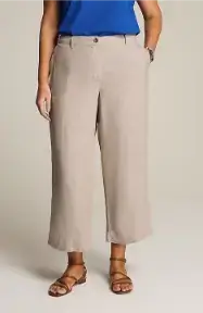 Jjill Linen Creased-Front Wide-Leg Pants
