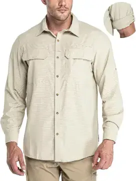 33,000ft Men's Long Sleeve Sun Protection Shirt