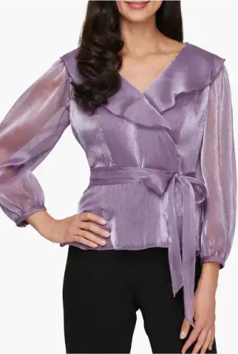 Alex Evening Wrap Top