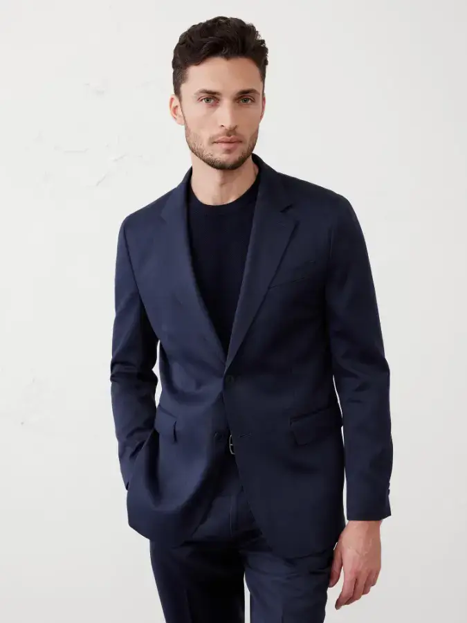 Banana Republic Modern Classic Satin Suit Jacket