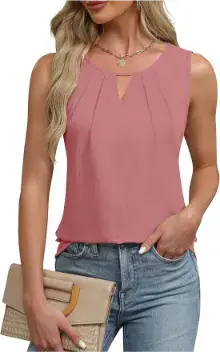 Blooming Jelly Womens Business Casual Tank Top Summer