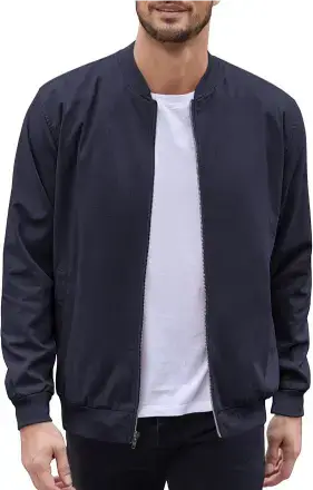 COOFANDY Men's Cotton Bomber Jacket, Best Travel Clothes for men