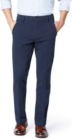 Dockers Men's Slim Fit Signature Khaki Lux Cotton Stretch Pants, Best Travel Clothes