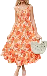 GRACE KARIN a line long maxi dress