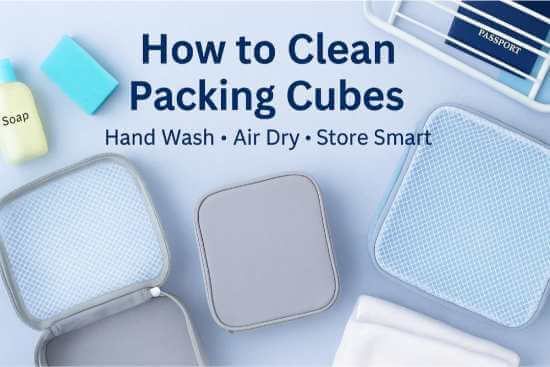 How to clean packing cubes