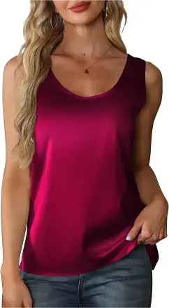 Mawor Silk Satin Tank Top