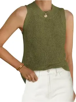 PRETTYGARDEN Summer Crochet Tank Tops