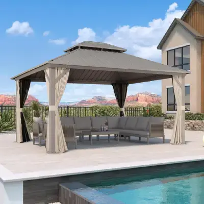 PURPLE LEAF 12' x 14' Outdoor Hardtop Gazebo, Amazon Memorial Day deals