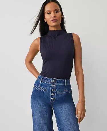 ann taylor mock neck