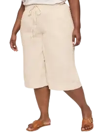 lane bryant linen wide leg