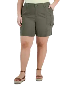 style & Co plus size cargo shorts