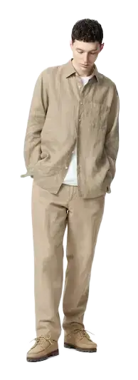 uniqlo linen relaxed pants